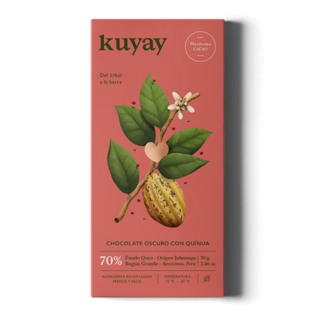 70% Dark Chocolate with Quinoa Kuyay 70g - EL INTI - The Peruvian Shop