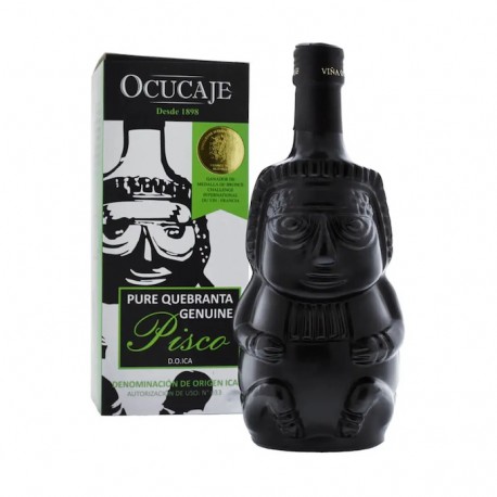 Pisco Black Huaco Pur Quebranta Ocucaje 42,5° 70cl