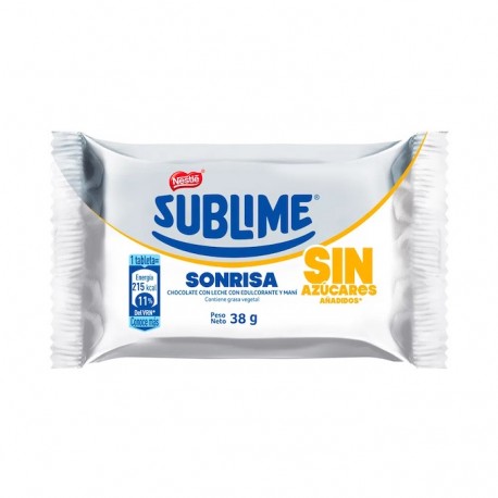 Sublime Clásico with NO ADDED SUGAR Nestlé 38g - EL INTI - The Peruvian shop