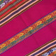 Tissu Macha Péruvien Fuchsia (Environ 110x120cm)