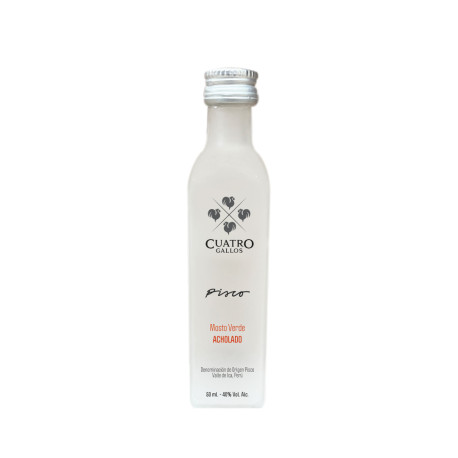 Pisco Mosto Verde Acholado Mignonnette Cuatro Gallos 40° 5cl