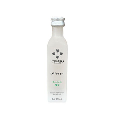 Pisco Mosto Verde Italia Mignonnette Cuatro Gallos 40° 5cl